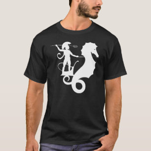 Poseidon, griechisches Reliefdesign T-Shirt