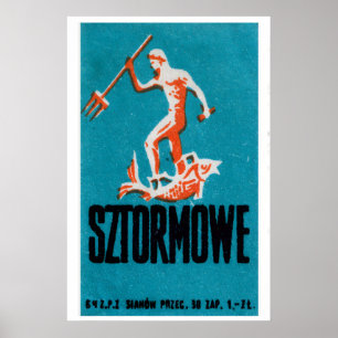 Poseidon - Matchbox Druck - Tschechische Wandkunst Poster