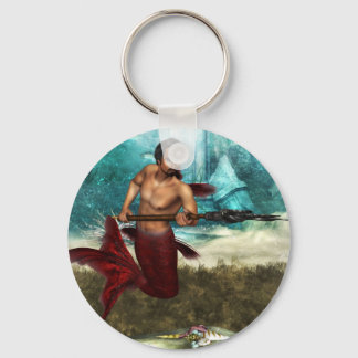 Poseidon Merman Schlüsselanhänger