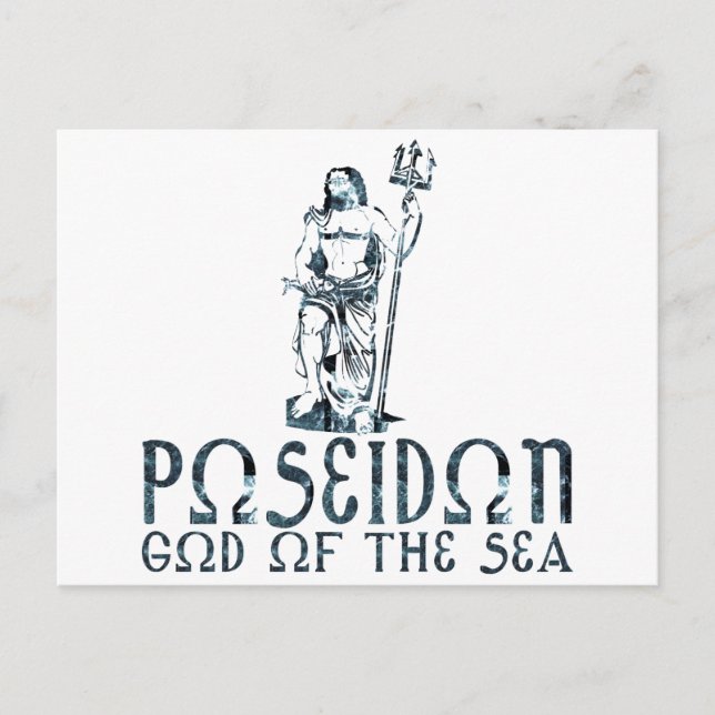 Poseidon Postkarte (Vorderseite)