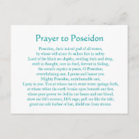 Poseidon Postkarte