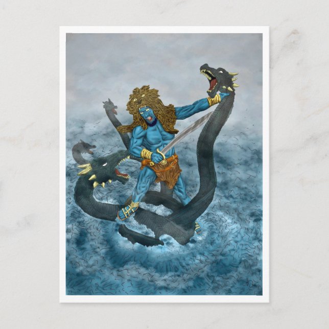 Poseidon Postkarte (Vorderseite)