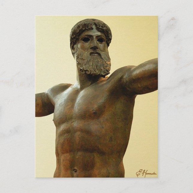 Poseidon Postkarte (Vorderseite)