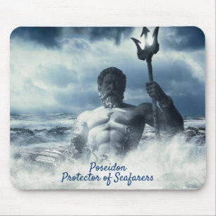 Poseidon Protector of Seafarers Mousepad