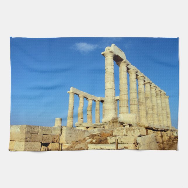 Poseidon-Tempel - Sounio Handtuch (Horizontal)