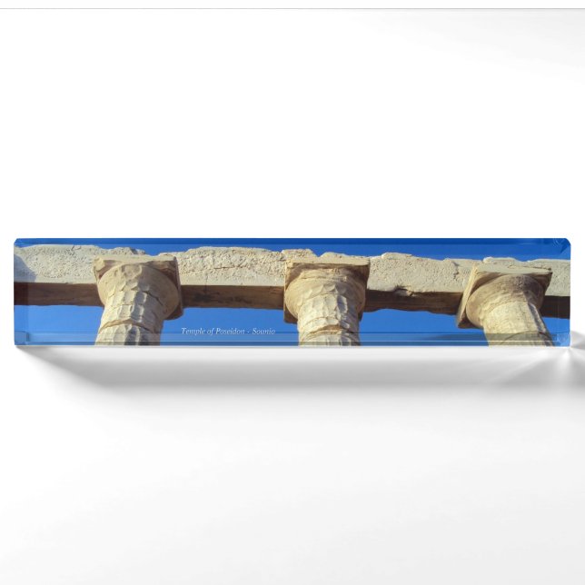 Poseidon-Tempel - Sounio Namensplakette (Vorderseite)