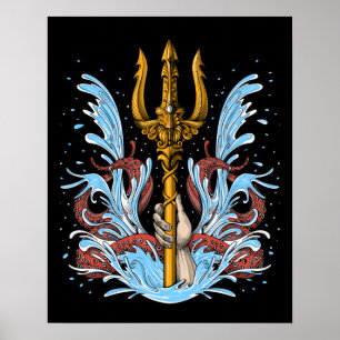 Poseidon Trident Poster