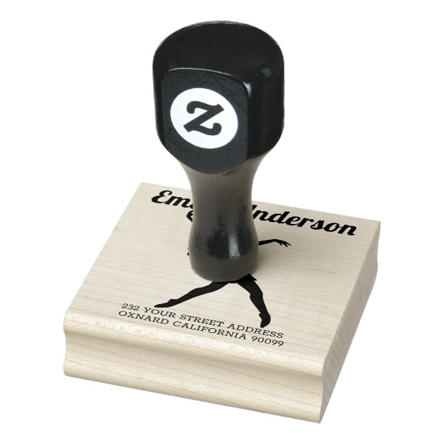 Posen des weiblichen Tanzes 2 Gummistempel (Stempel)