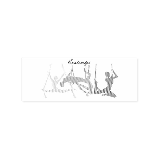 Posen für die Fitness Gummistempel (Prägung)