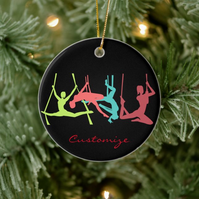 Posen für die Fitness Keramik Ornament (Baum)