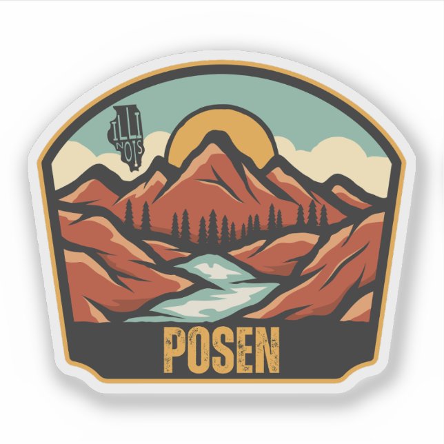 Posen, Illinois Aufkleber (Vorderseite)