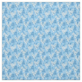 Posen Unsichtbares Muster in blauer Farbe Stoff