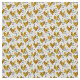 Posen Unsichtbares Muster in goldener Farbe Stoff