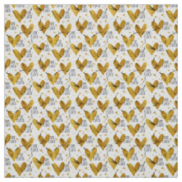 Posen Unsichtbares Muster in goldener Farbe Stoff