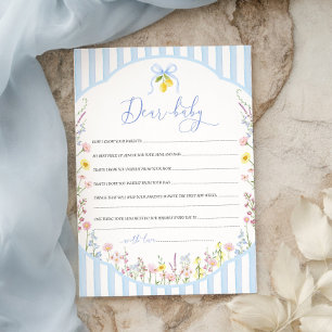 Posey Wildflower Dear Baby Spiel Einladung
