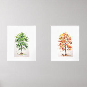 Posez le chêne avec les Feuilles verts et le feuil