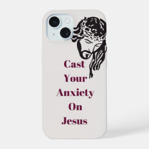"Posez votre anxiété sur Jésus" IPhone 15 cas de t