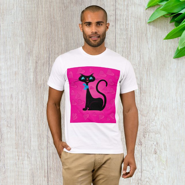 Posh Black Cat Mens T - Shirt (Von Creator hochgeladen)