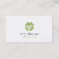 Posh Blätter Business Card