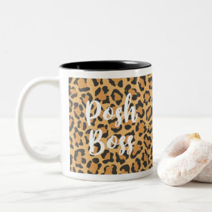 Posh Boss Leopard Imprimé Coffee Mug