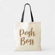 Posh Boss Leopard Tote Bag