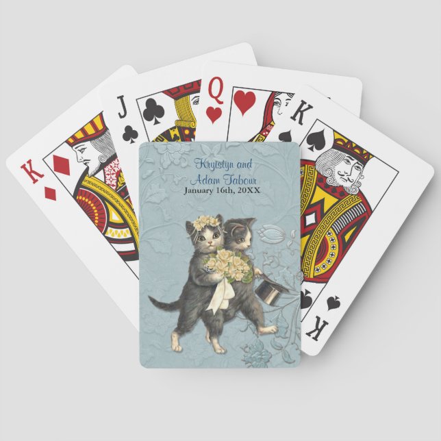 Posh Cats Hochzeitkarten Spielkarten (Rückseite)