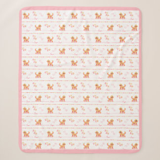 Posh Doodle Dog Liebe Sherpa Blanket Sherpadecke
