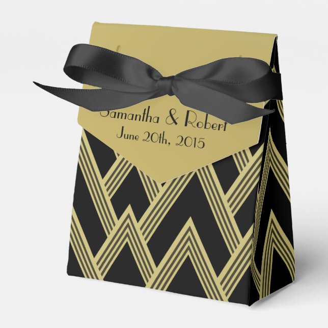 Posh Elegance Wedding Geschenkschachtel (Vorderseite)