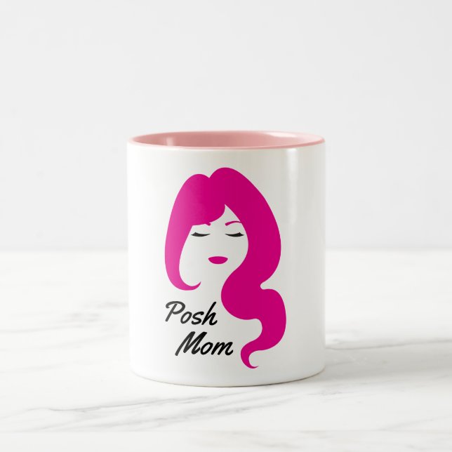 Posh Mama - Poshmark Kaffee-Tasse Zweifarbige Tasse (Mittel)