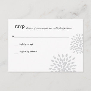 Posh Petals Argent RSVP