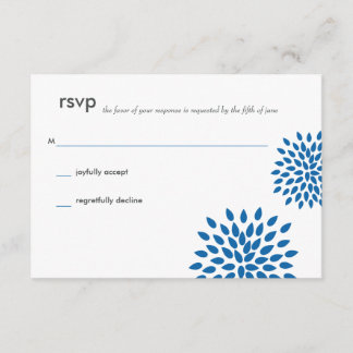 Posh Petals | Cerulean | UAWG | RSVP Karte