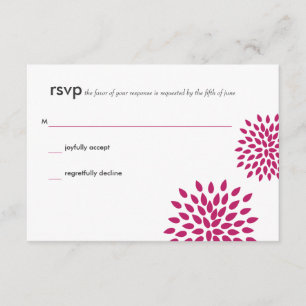 Posh Petals Lebhaft UAWG RSVP Karte