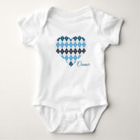 Posh Raute Herz Big Heart White und Blue