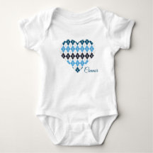 Posh Raute Herz Big Heart White und Blue