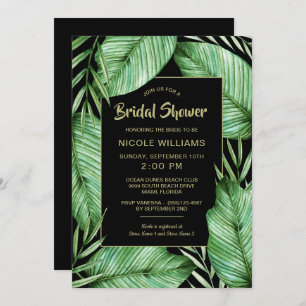 Posh Tropical Vibe Invitation de la douche nuptial