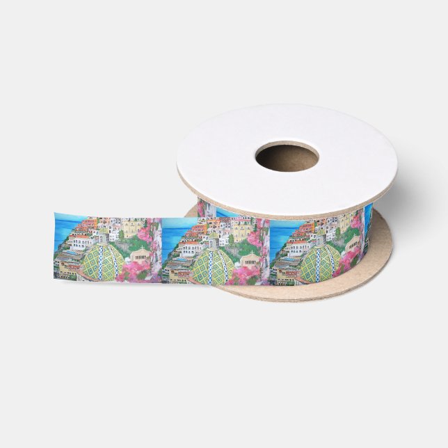 Positano - 1,5" weit Satin-Band, 2 Yard-Spule Satinband (Spule)