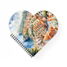 Positano: Die italienische Amalfiküste mit Aquarel