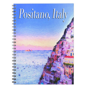 Positano, Italie Carnet couché de soleil