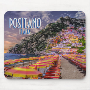 Positano Italien Klippenhäuser Amalfi Sonnenunterg Mousepad