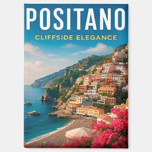 🌸 Positano Italien Klippenseitige Küsten-Dekorati Magnet