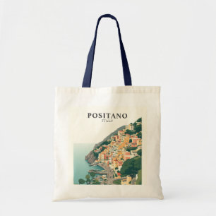Positano, Italien Stadt Vintage Tragetasche