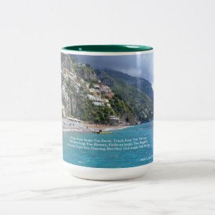 Positano, Italien Zweifarbige Tasse