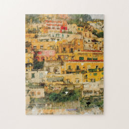 positano italy mediterrane Aquarell