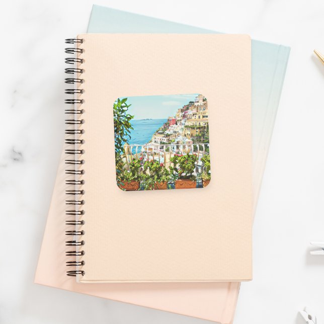 Positano Italy View Stickers (Von Creator hochgeladen)