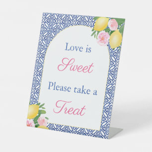 Positano Lemons Arch Liebe ist süße Gefälligkeitst Sockelschild