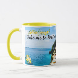 Positano Tasse Amalfi Küste Italien Zitronen