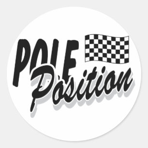 Position des Pols Runder Aufkleber