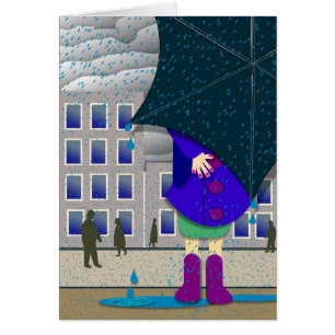 position sous la pluie