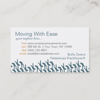 Position sur des cartes de visite de répétition