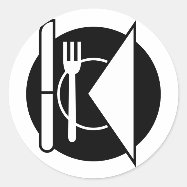 Positionieren von Aufklebern Runder Aufkleber (Vorderseite)